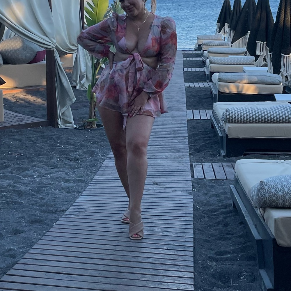 Petite floral jumpsuit